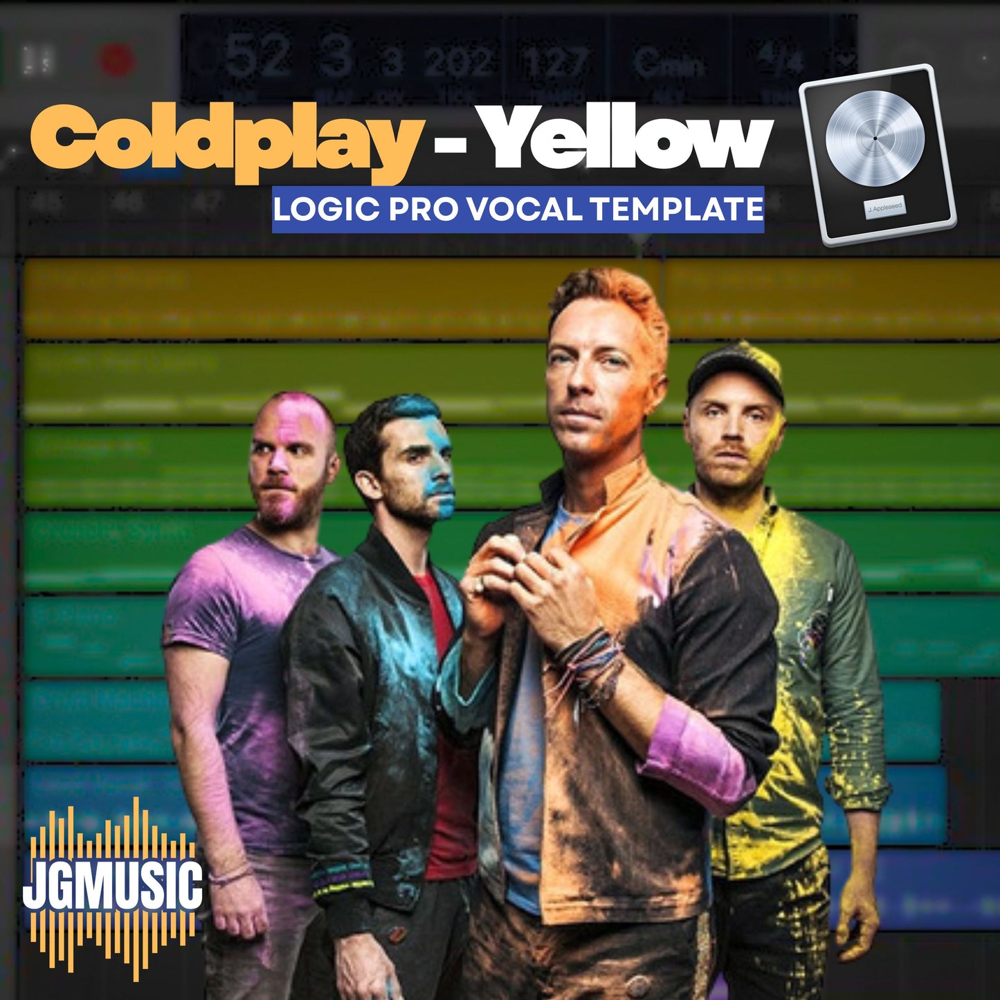 Coldplay Yellow | Logic Pro Vocal Template